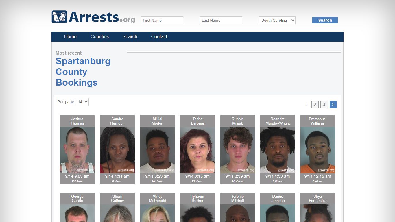 Spartanburg County Arrests and Inmate Search